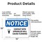 Signmission Contact With Sprinkler Will, 14 in W x Rectangle, Aluminum OS-2PACK-NS-A-1014-L-10802 - alternate 3